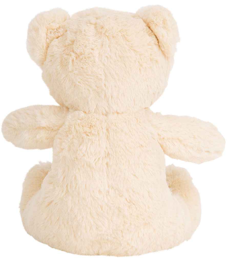 Cream-colored teddy bear on a white background