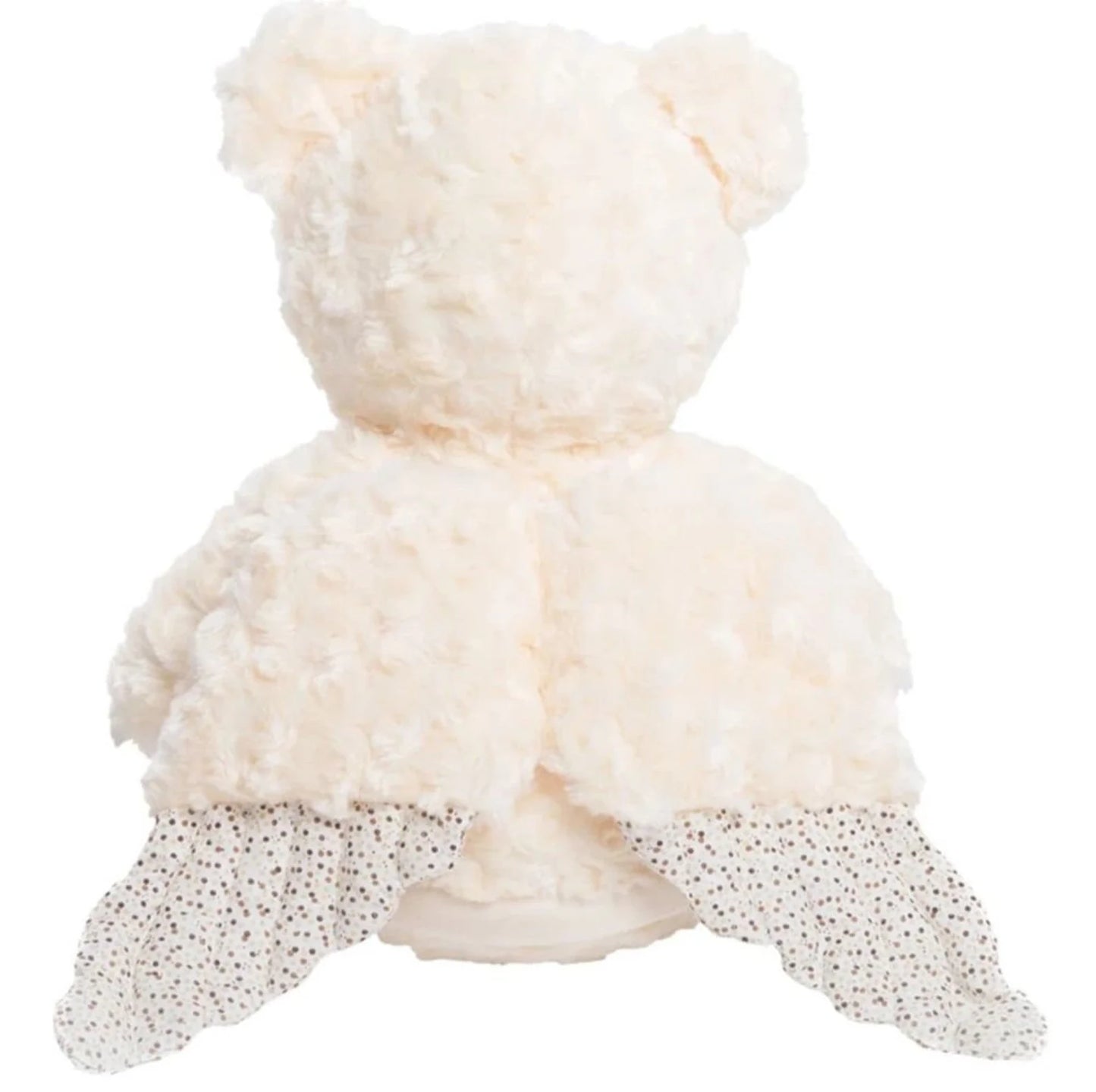 Back of cream teddy with wings