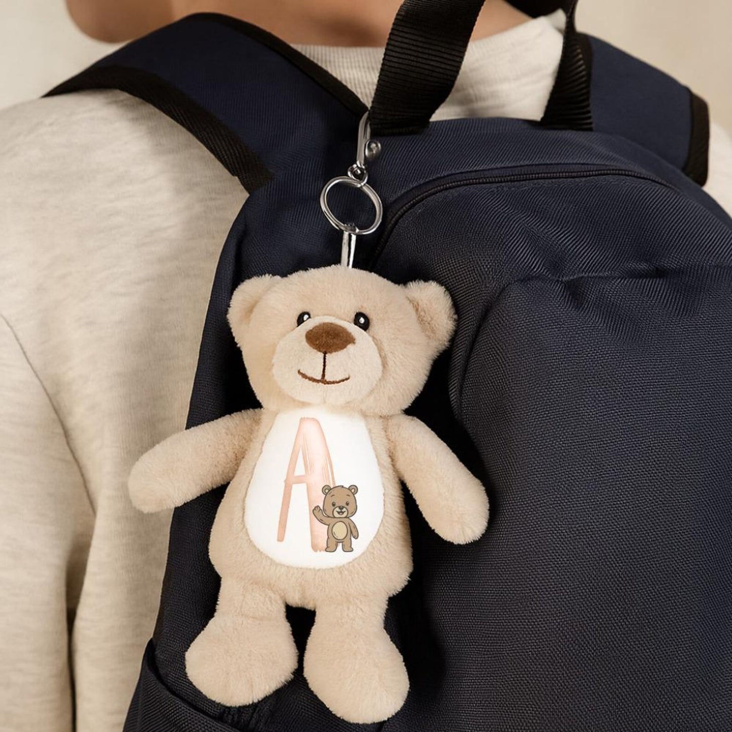 Brown Teddy Bear Plush Key Chain, Bag Charm