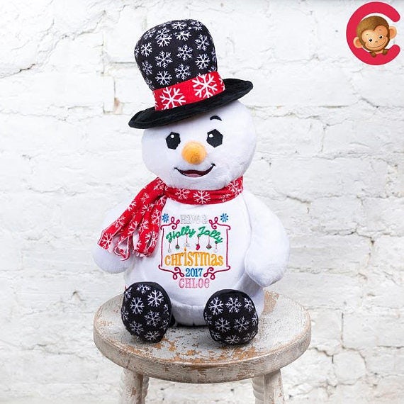 Personalised Gingerbread Man Christmas Stocking • Embroidered Name • Festive Fireplace Decor for Santa Visits- Cubbies