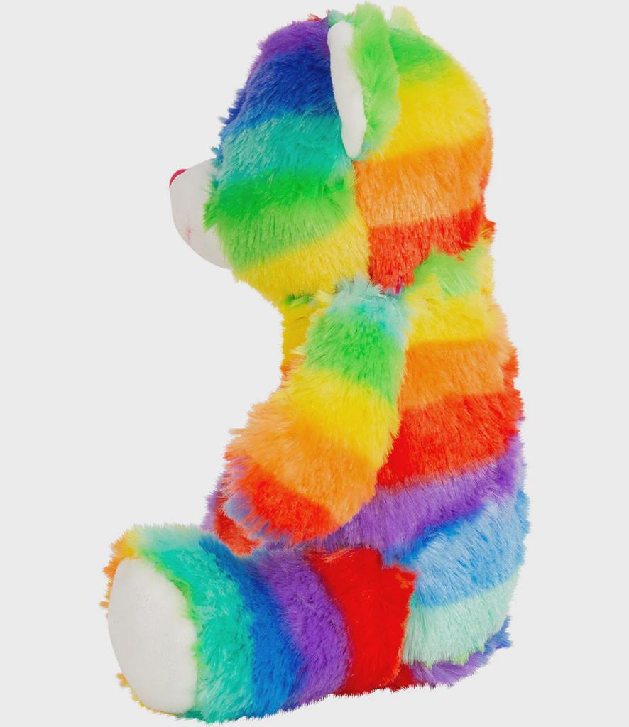 Personalised Printed Rainbow Bear • Custom Photo Teddy • New Baby Gift • Birthday or Christening Keepsake- Mumbles