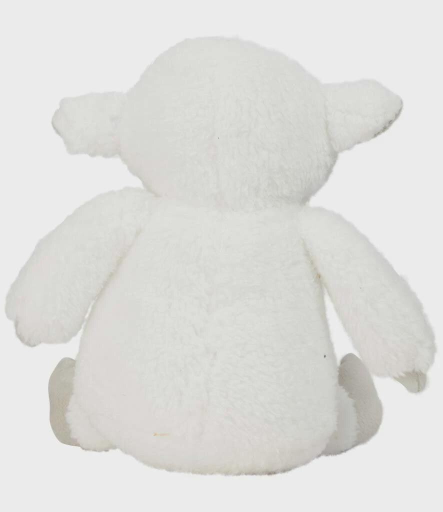 Personalised Printed Lamb Sheep Teddy • Farm Nursery Gift • Soft Cuddly Toy • New Baby Keepsake • Christening or Birthday Present- Mumbles