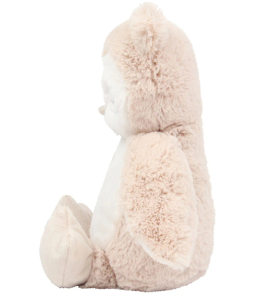 Plush toy with a soft, fluffy texture on a white background