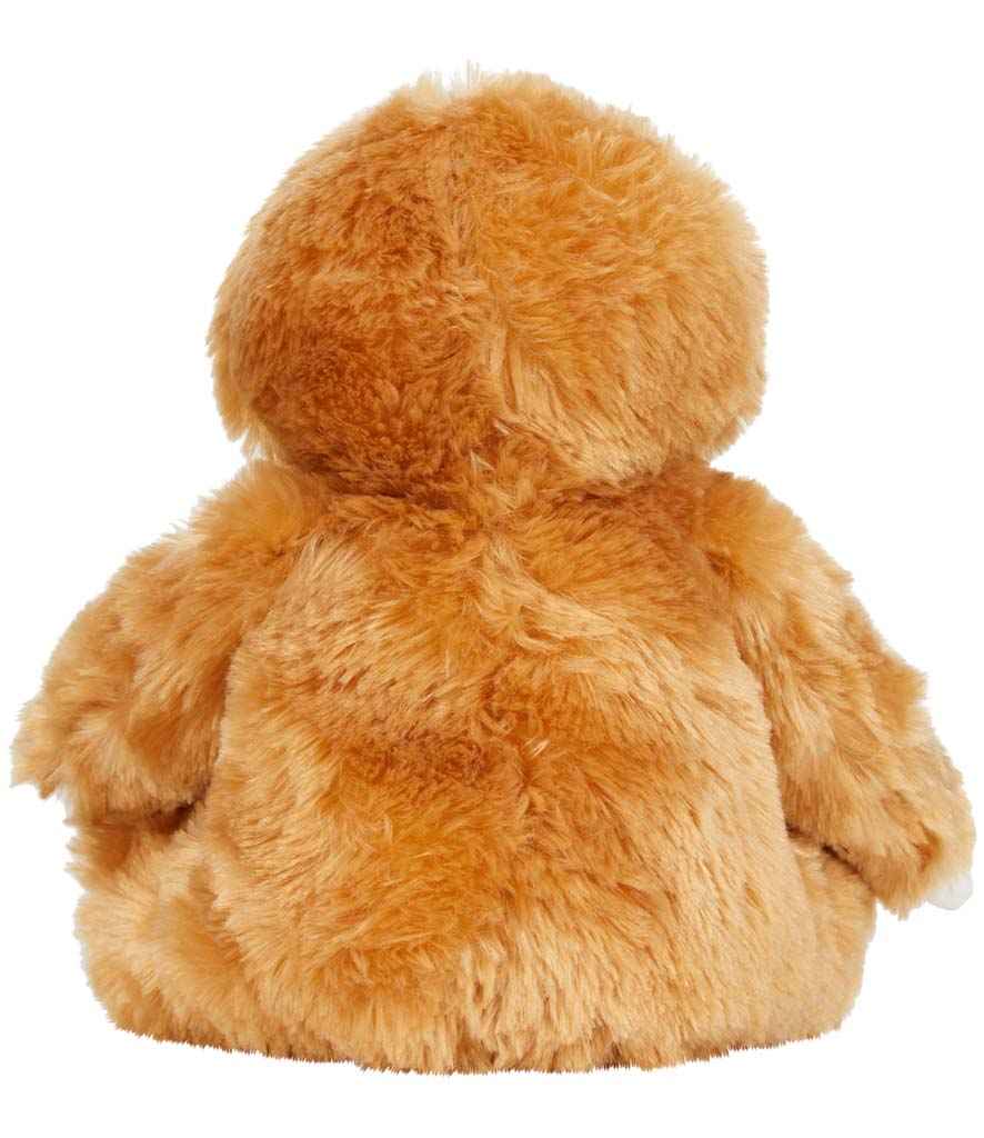 Brown plush toy on a white background