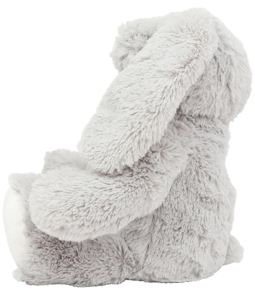 Personalised Printed Grey Bunny Rabbit • Soft Plush Toy • Baby Gift Keepsake • Nursery Decor • Birthday Present