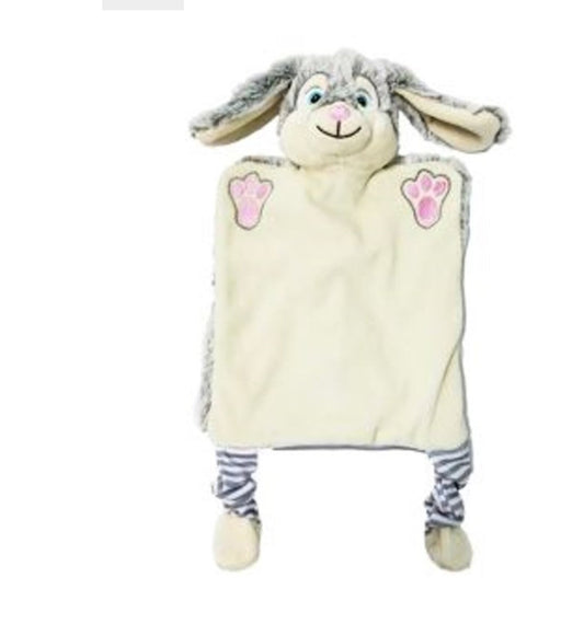 Plush toy with a rabbit design on a white background