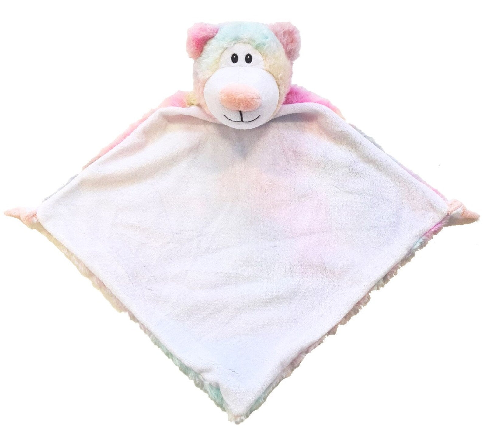 Pastel teddy bear comforter