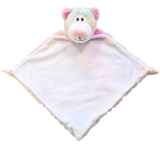 Pastel teddy bear comforter