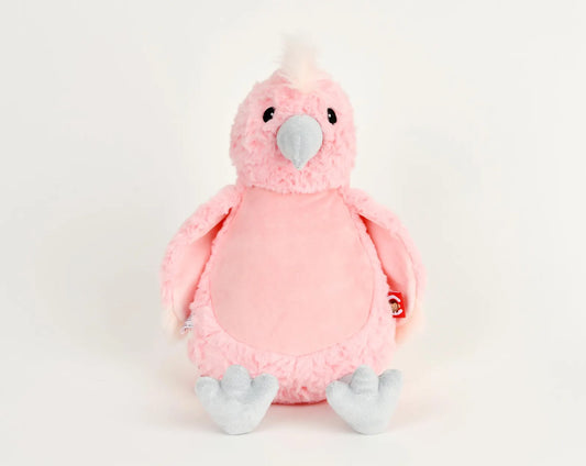 Pink Cockatoo bird soft toy
