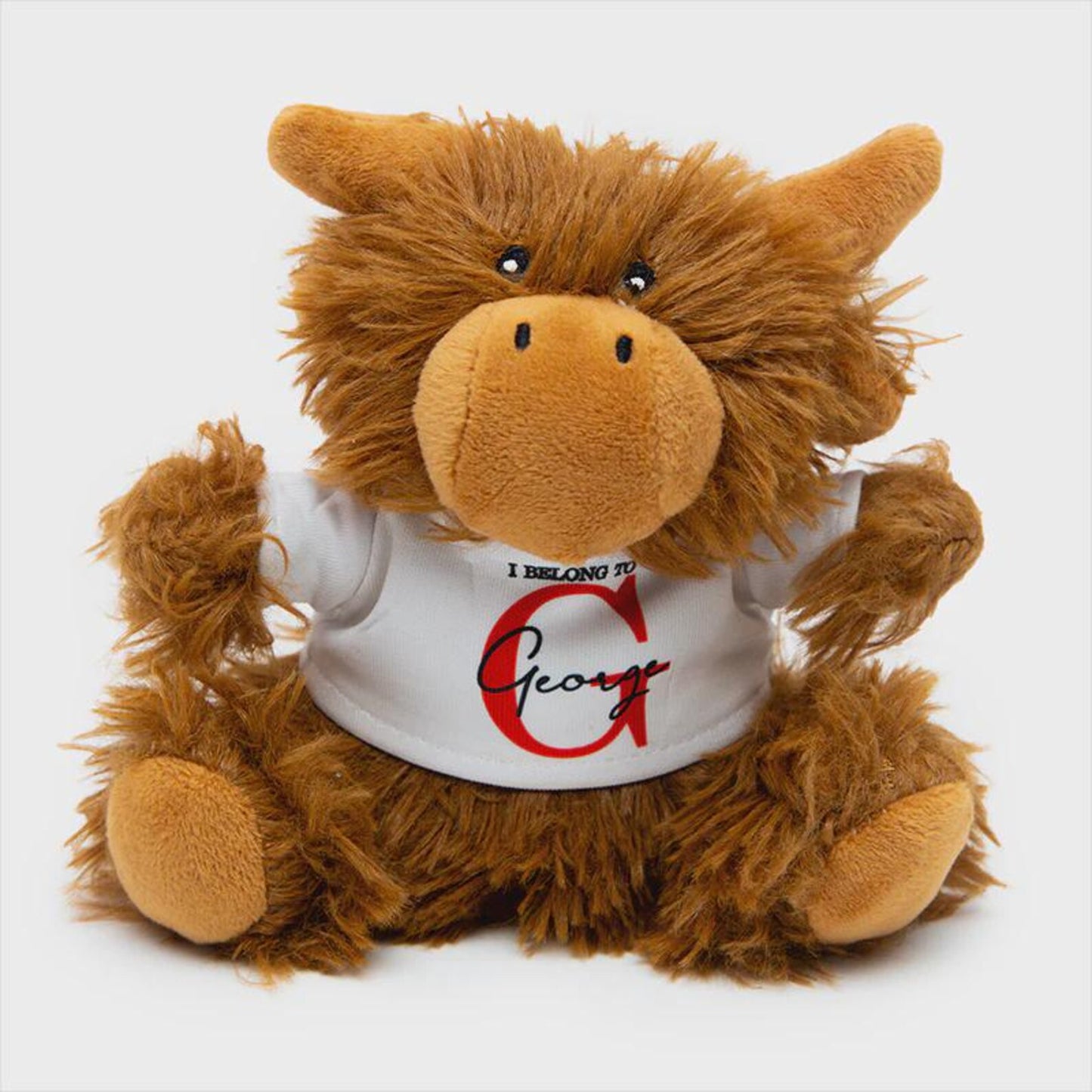 Highland Cow plush keyring, bag charm, 