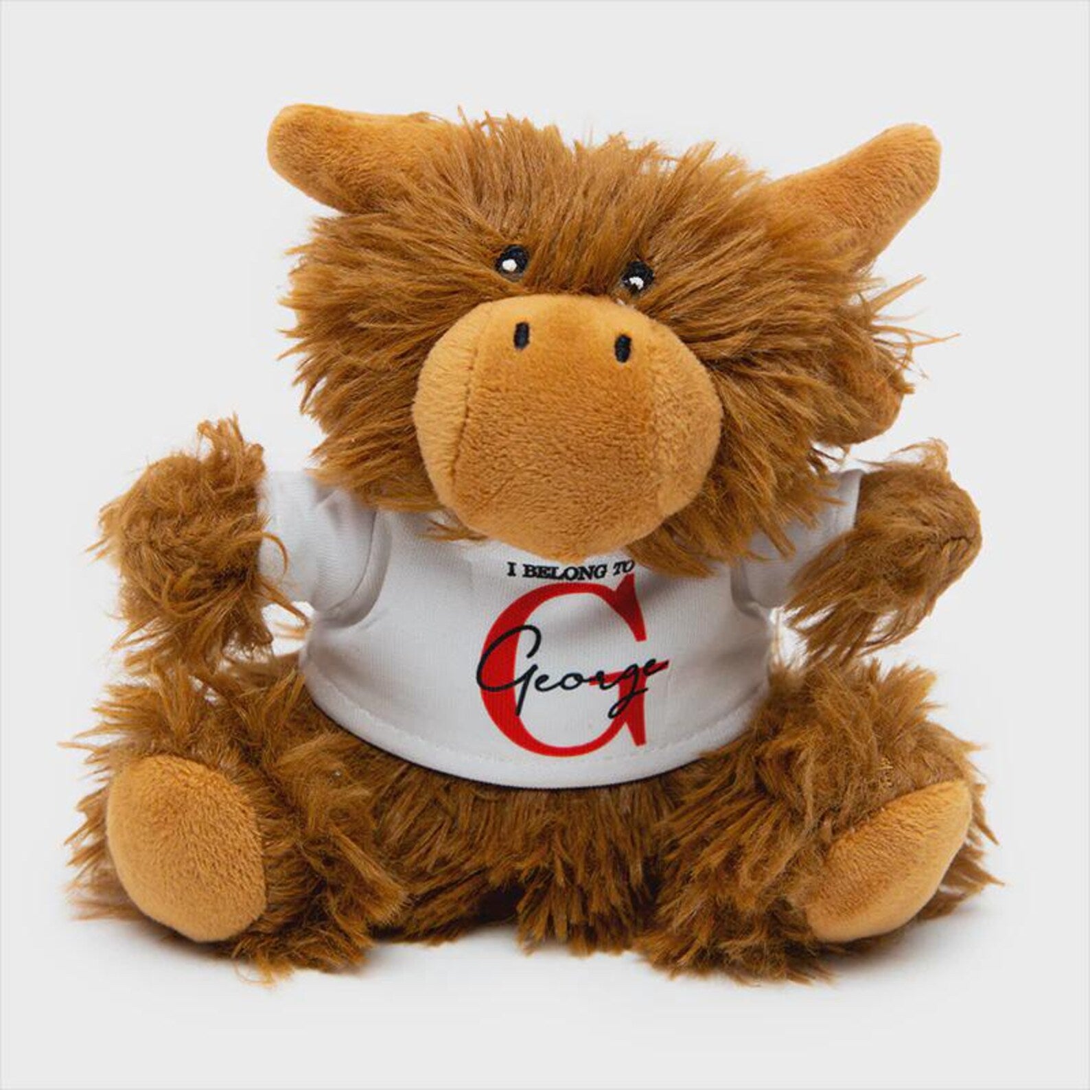 Highland Cow plush keyring, bag charm, 