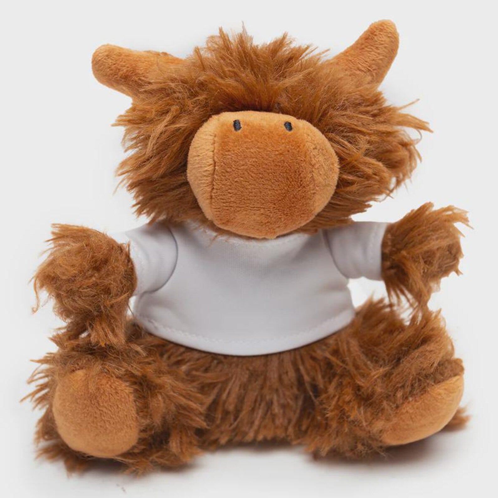 Highland Cow plush keyring, bag charm, 