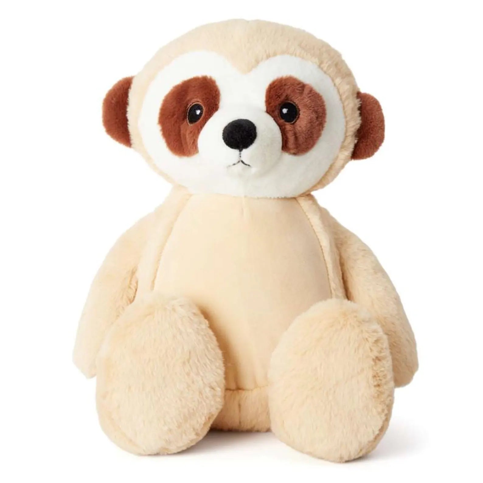 Plush toy meercat on a white background