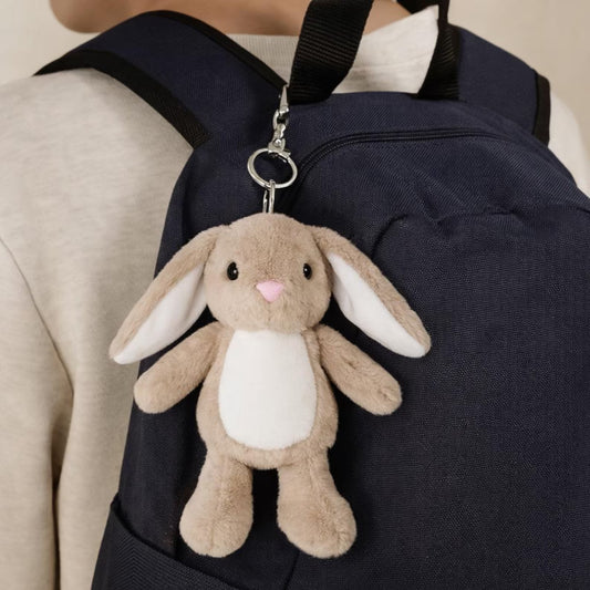 Plush Brown bunny rabbit Key chain bag charm