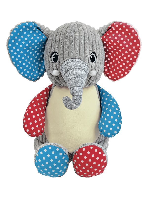Personalised Embroidered Baby Sensory Elephant Plush • Sensory Baby Gift • Soft Cuddly Toy • Nursery Keepsake • Christening Present, Cubbies