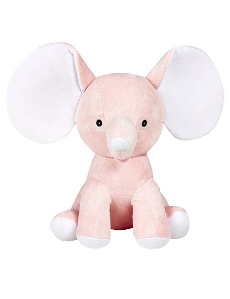 Personalised Embroidered Elephant Plush, Cubbies Safari Baby Gift