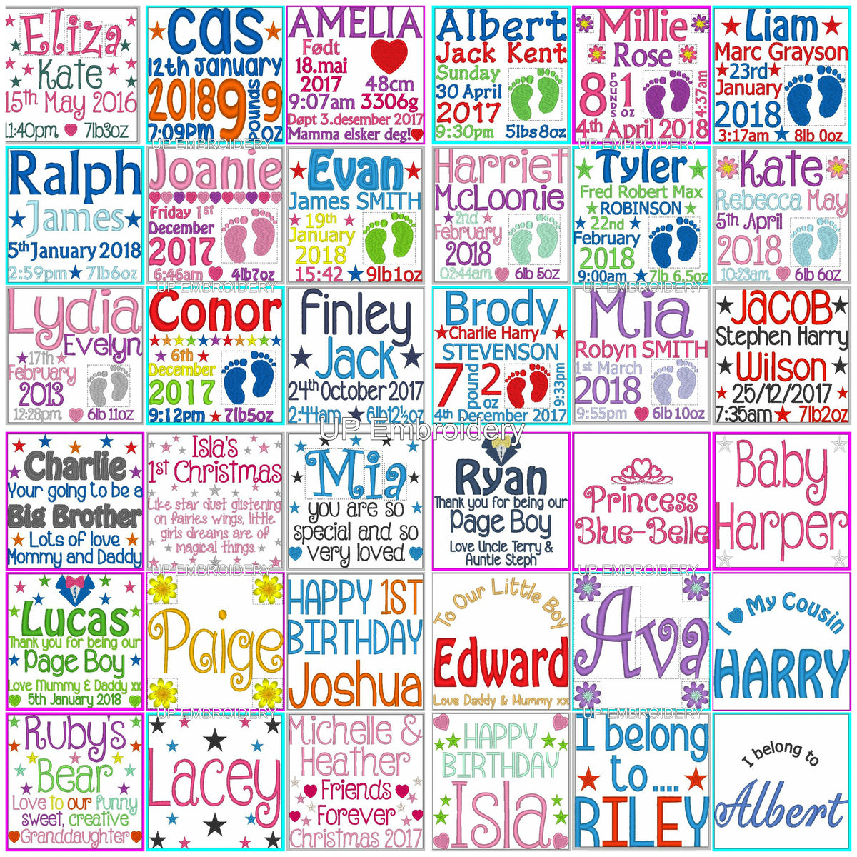 Personalised Embroidered Sensory Puppy Dog Soft Toy • New Baby Gift • Plush Keepsake • Birthday or Christening Present, Cubbies