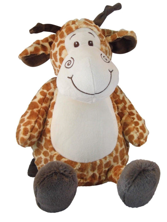 Personalised Embroidered Giraffe Soft Toy • Safari Nursery Decor • Affordable Baby Gift • Cuddly Plush Keepsake • Birthday Present