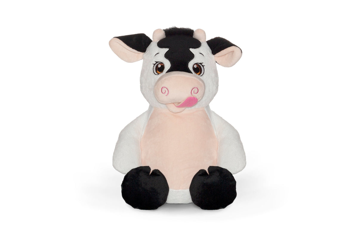 Personalised Embroidered Cow Teddy Farm, Nursery Decor • Soft Cuddly Plush • Baby Shower Gift • Birthday Keepsake, Cubbies