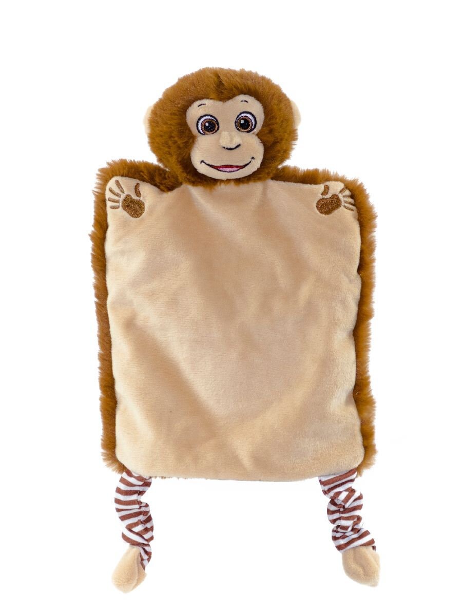 Personalised Monkey Puppet Blankie • Soft Snuggly Comforter • Newborn Gift • Jungle Nursery Keepsake- Cubbies