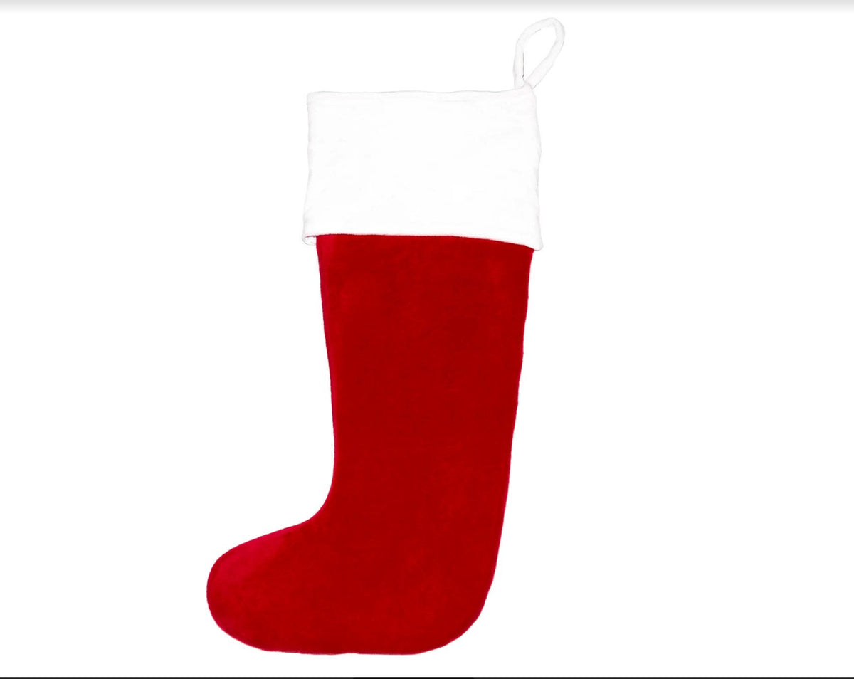Personalised Green Santa Toe Christmas Stocking • Embroidered Name • Cosy Holiday Mantel Decor, Cubbies
