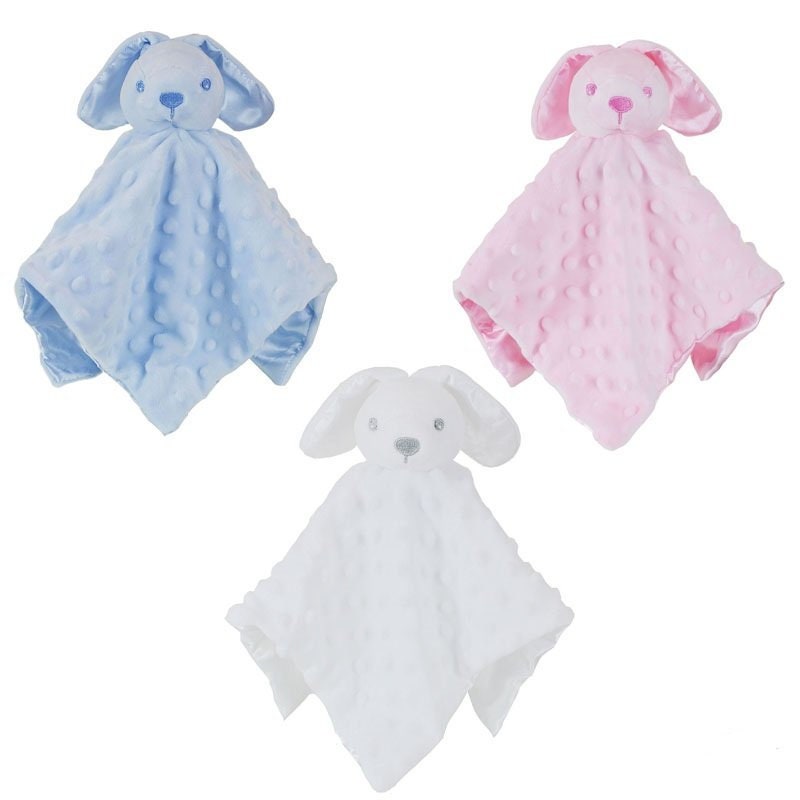 Personalised Blue Bunny Rabbit Baby Blankie • Soft Cuddly Comforter • Baby Shower Favourite • Newborn Keepsake