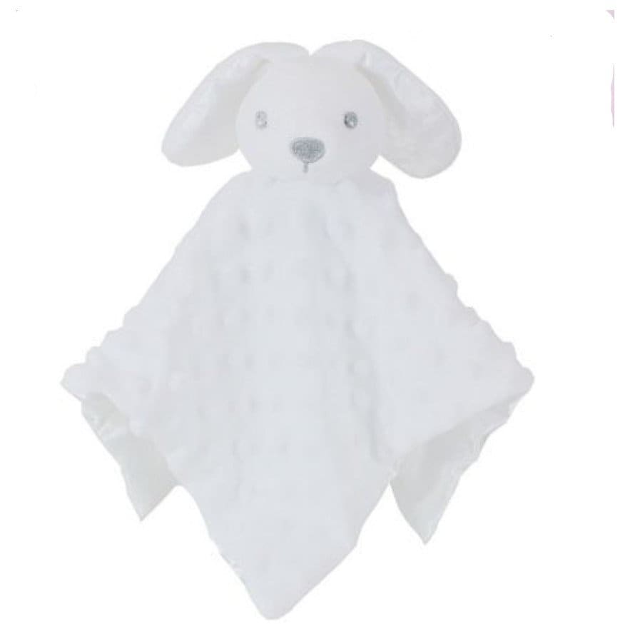 Personalised White Bunny Rabbit Blankie • Soft Newborn Comforter • Baby Shower Favourite • Nursery Keepsake