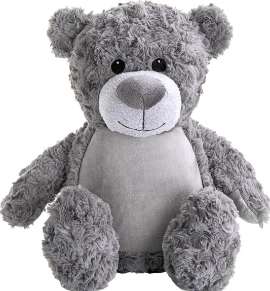 Personalised Embroidered Grey Teddy Bear, Tummi Christening Gift