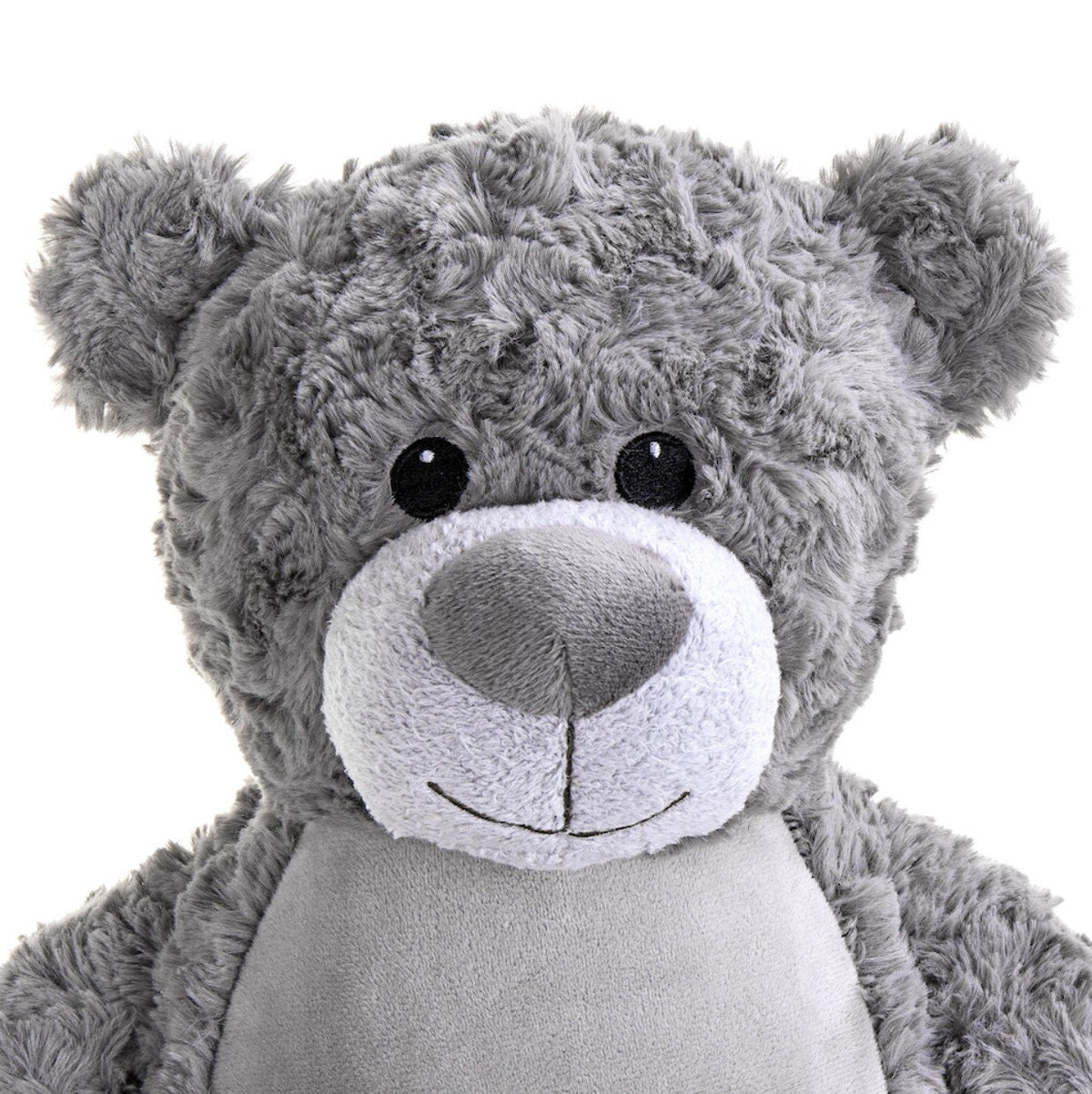Personalised Embroidered Grey Teddy Bear, Tummi Christening Gift