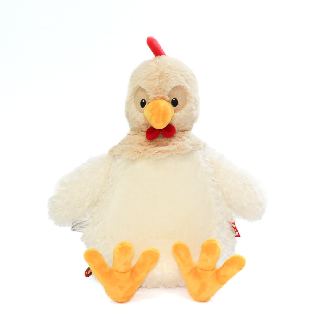 Personalised Embroidered Chicken Plush, Cubbies Farm Animal Gift