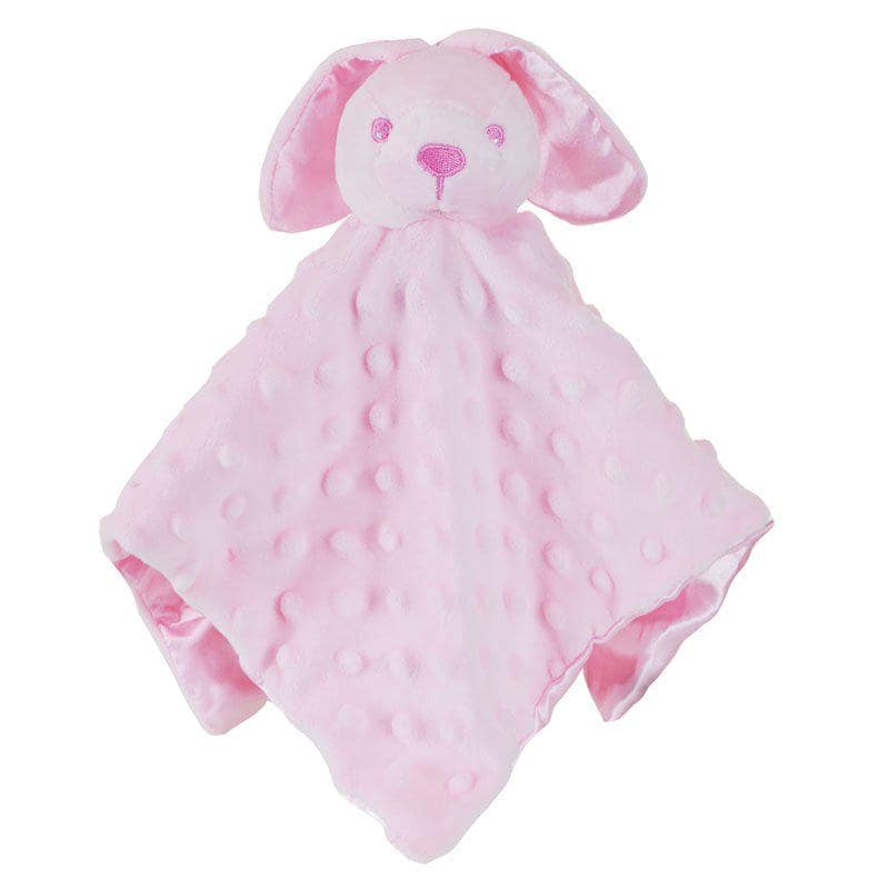 Personalised Pink Bunny Rabbit Baby Blankie • Soft Snuggly Comforter • Baby Shower Gift • Nursery Keepsake