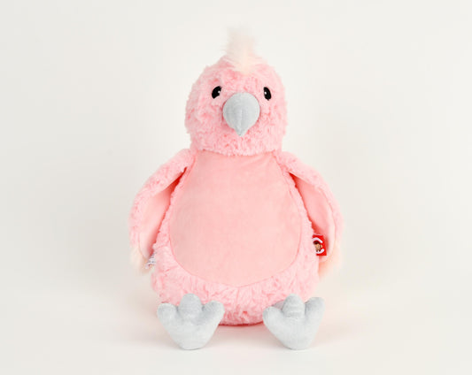 Personalised Embroidered Cockatoo Plush • Tropical Nursery Decor • Soft Cuddly Bird Toy • Baby Gift Keepsake • Naming Day Present, Cubbies