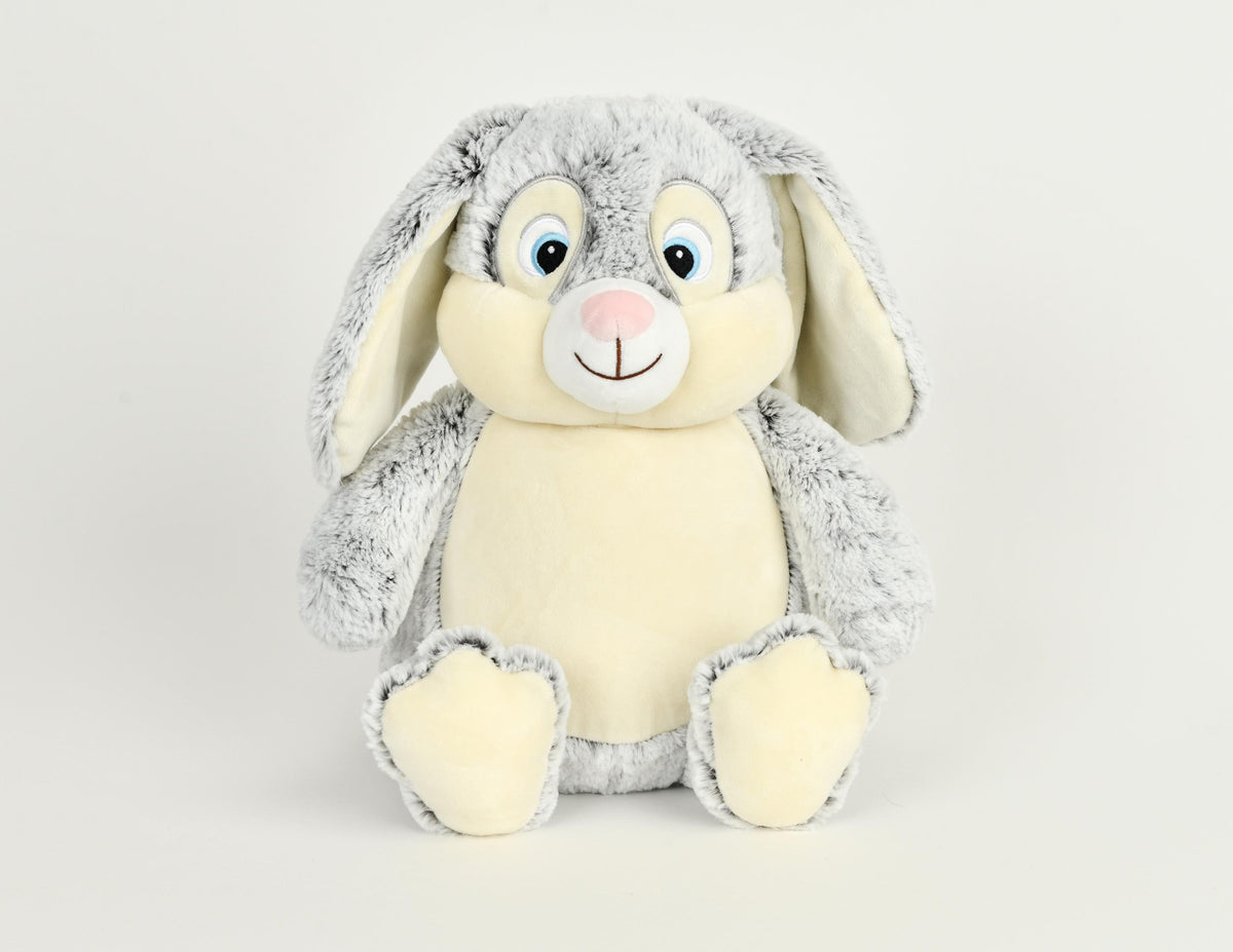 Personalised Embroidered Bunny Teddy • Soft Cuddly Rabbit Toy • Baby Shower Gift • Easter Nursery Keepsake • New Baby Present, Cubbies