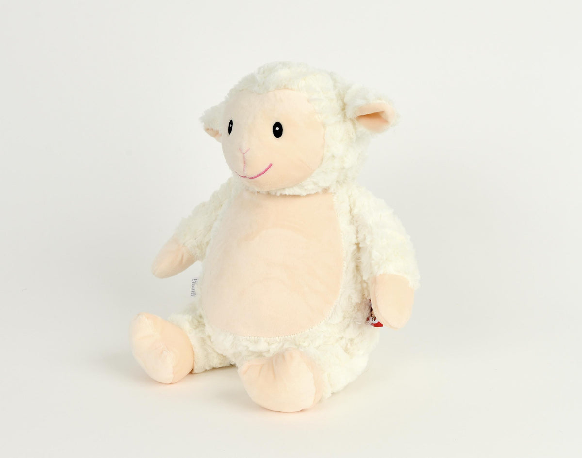 Personalised Embroidered Lamb Teddy, Cubbies Farm Animal Gift