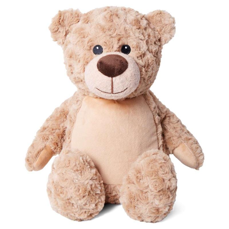 Personalised Embroidered Caramel Teddy Bear • Soft Plush Cuddly Toy • Baby Gift • Nursery Keepsake • Christening or Birthday Present