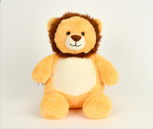 Personalised Embroidered Lion Plush, Cubbies Safari Baby Gift