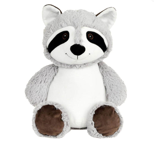 Personalised Embroidered Racoon Soft Toy • Woodland Nursery Decor • Cuddly Plush Keepsake • Baby Shower Gift • Birthday Present, Cubbies