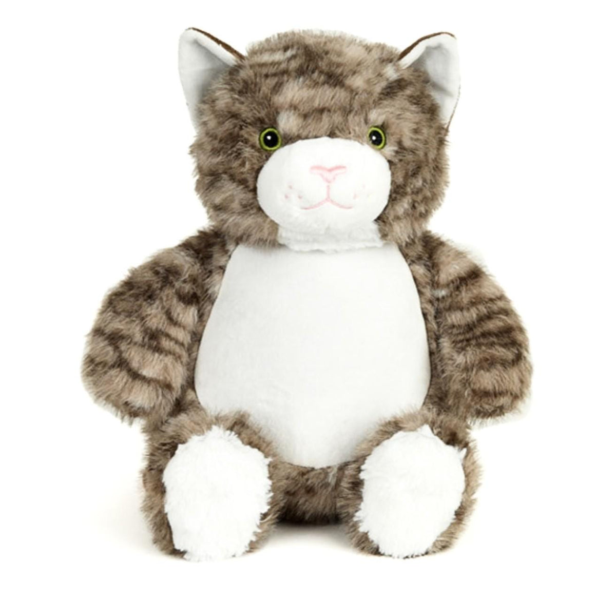 Personalised Embroidered Tabby Cat Kitten Plush • Baby Gift • Soft Cuddly Toy • Pet‑Theme Nursery Decor • First Birthday Present, Cubbies