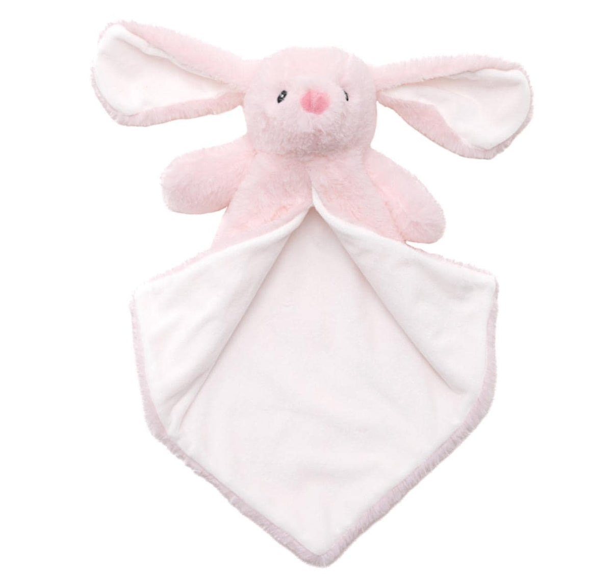Personalised Pink Bunny Rabbit Luvie Blankie • Soft Baby Comforter • Naming Day Gift • Newborn Keepsake