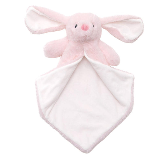 Personalised Pink Bunny Rabbit Luvie Blankie • Soft Baby Comforter • Naming Day Gift • Newborn Keepsake