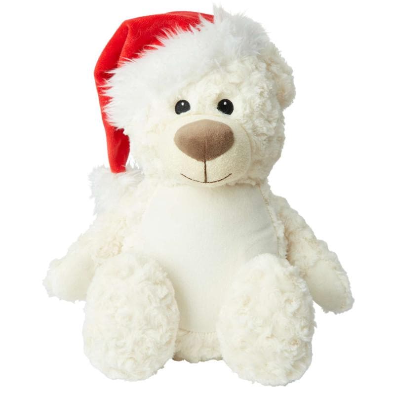 Personalised Embroidered Cream Christmas Bear Teddy • Festive Baby Gift • Holiday Nursery Decor • Newborn Keepsake, Tummi