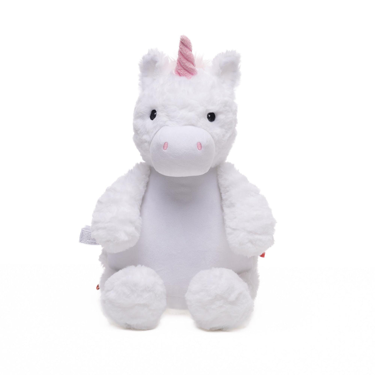 Personalised Embroidered White Unicorn Plush • Magical Nursery Decor • Baby Gift Keepsake • Soft Cuddly Toy • Birthday Present, Cubbies