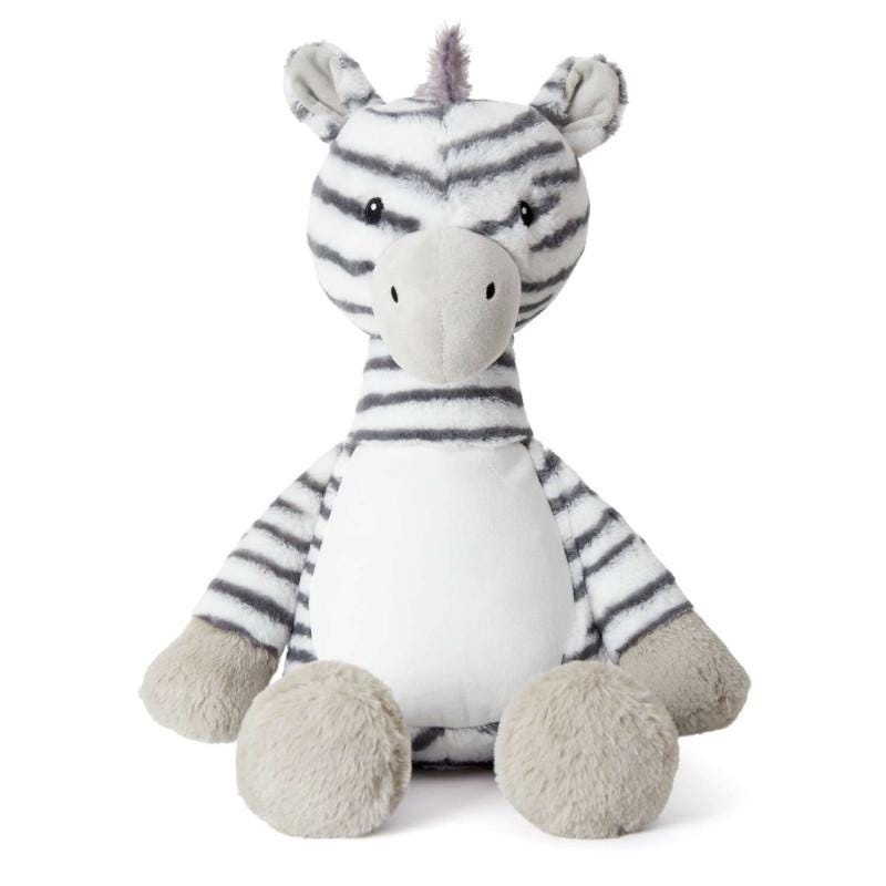 Personalised Embroidered Zebra Soft Toy • Safari Nursery Decor • Baby Shower Gift • Cuddly Plush Keepsake • Naming Day Present, Tummi