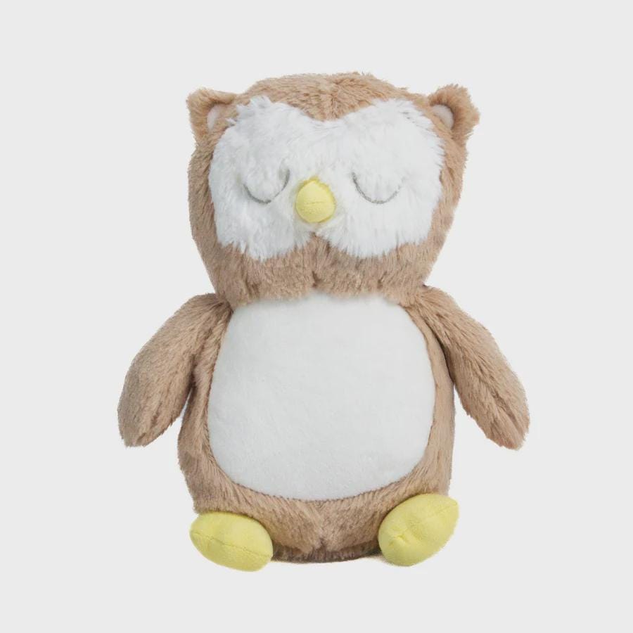 Personalised Printed Owl Plush, New Baby Keepsake