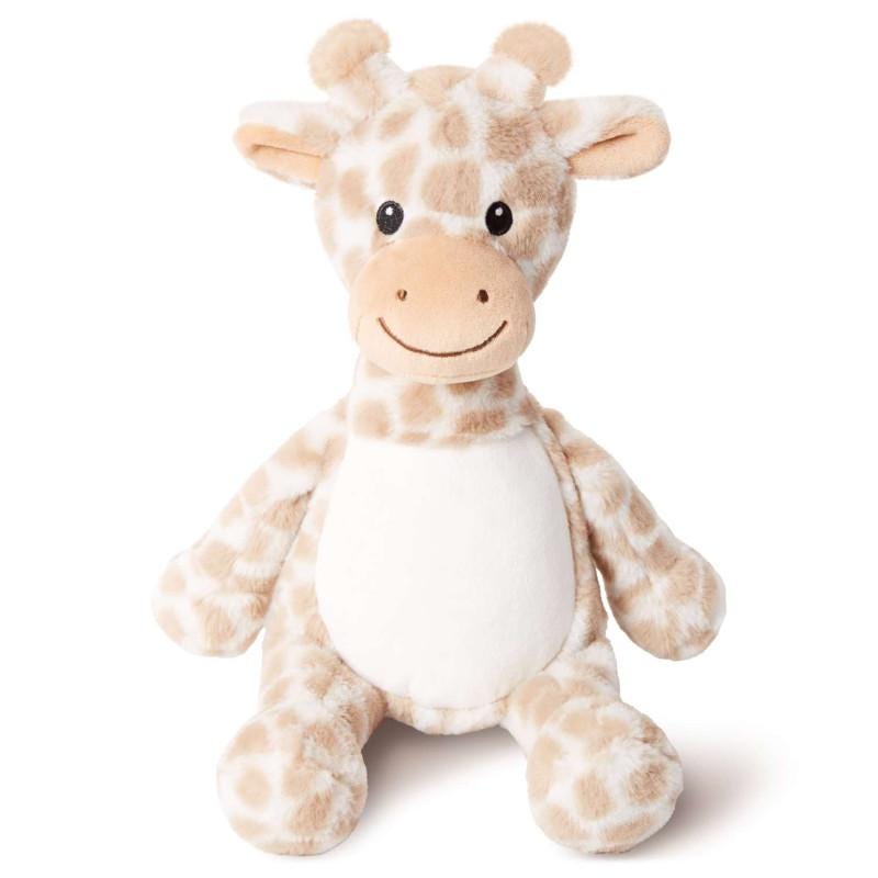 Personalised Printed Giraffe Plush, Tummi Birth Details Keepsake