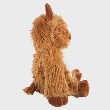Personalised Printed Highland Cow Plush, Farm Baby Gift