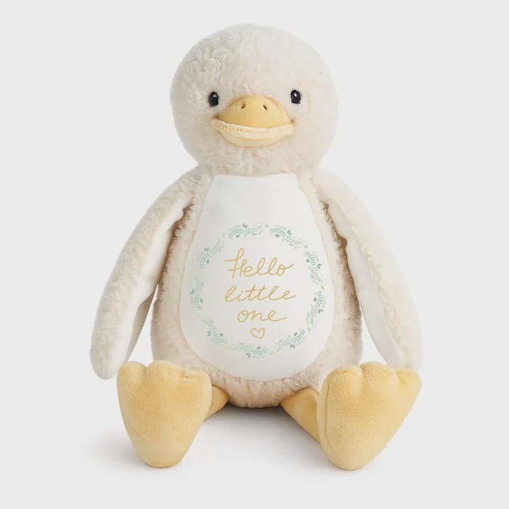 Personalised Printed Duck Plush • Easter Basket Gift • Soft Cuddly Toy for Toddlers • Cute Nursery Keepsake • Spring Baby Present