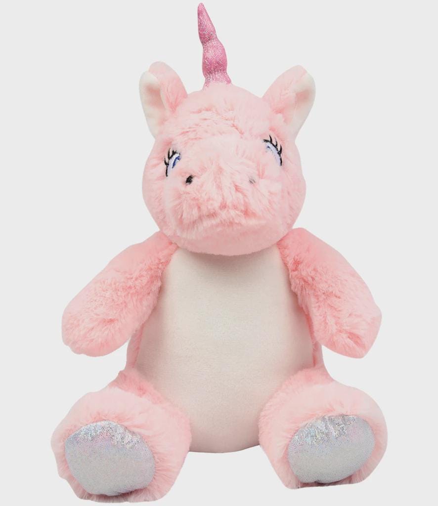 Personalised Printed Pink Unicorn Plush • Magical Nursery Gift • Soft Cuddly Toy • Baby Shower Present • Birthday Keepsake- Mumbles