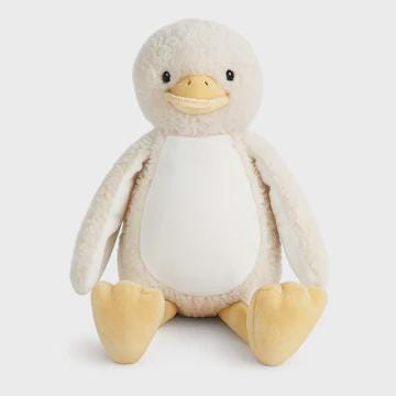 Personalised Printed Duck Plush • Easter Basket Gift • Soft Cuddly Toy for Toddlers • Cute Nursery Keepsake • Spring Baby Present