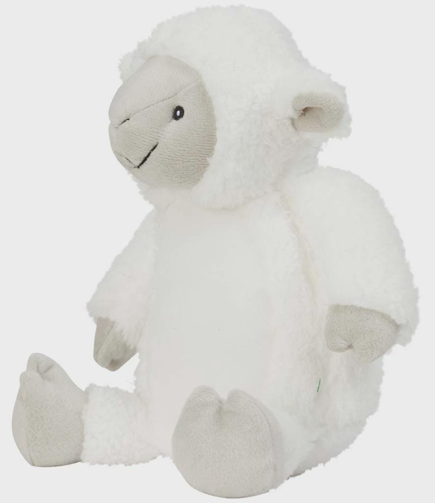 Personalised Printed Lamb Sheep Teddy • Farm Nursery Gift • Soft Cuddly Toy • New Baby Keepsake • Christening or Birthday Present- Mumbles